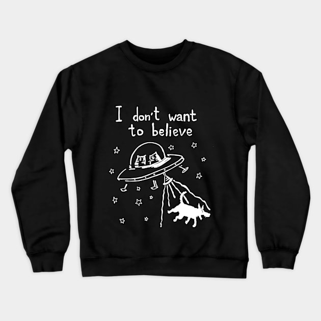 Alien cats and dogs Crewneck Sweatshirt by SheenGraff